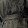 4 Piece Black Wheat Spikes Embroidery Abaya
