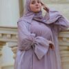 4 Piece Abaya With Huge Stone Design On The Sleeves