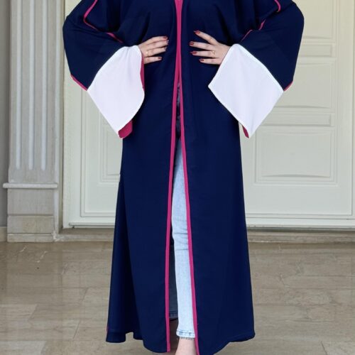 Three Colored Open Abaya