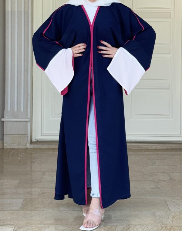 Three Colored Open Abaya