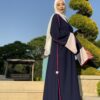 Three Colored Open Abaya