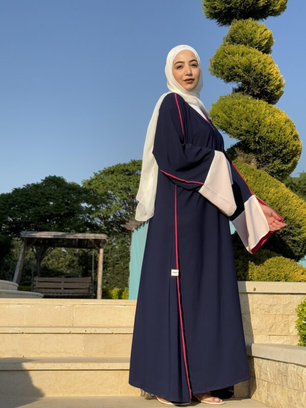 Three Colored Open Abaya