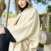 Beige Abaya With Decorative Hat And Pocket