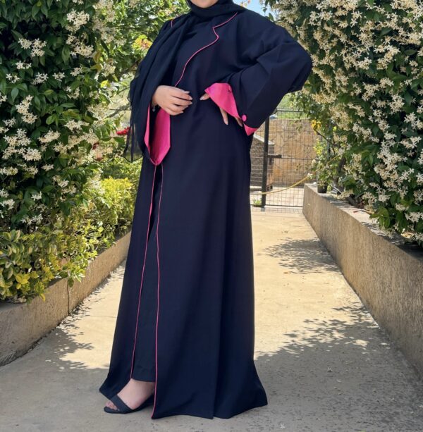 Blazer Abaya With Folded Sleeves