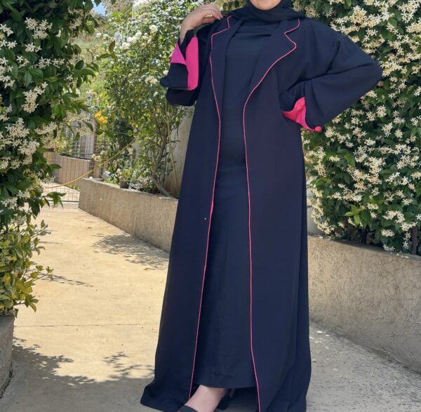 Blazer Abaya With Folded Sleeves