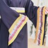 Abaya With Designed Wide Sleeves And Belt