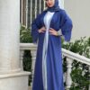 Two Face Colored Open Abaya