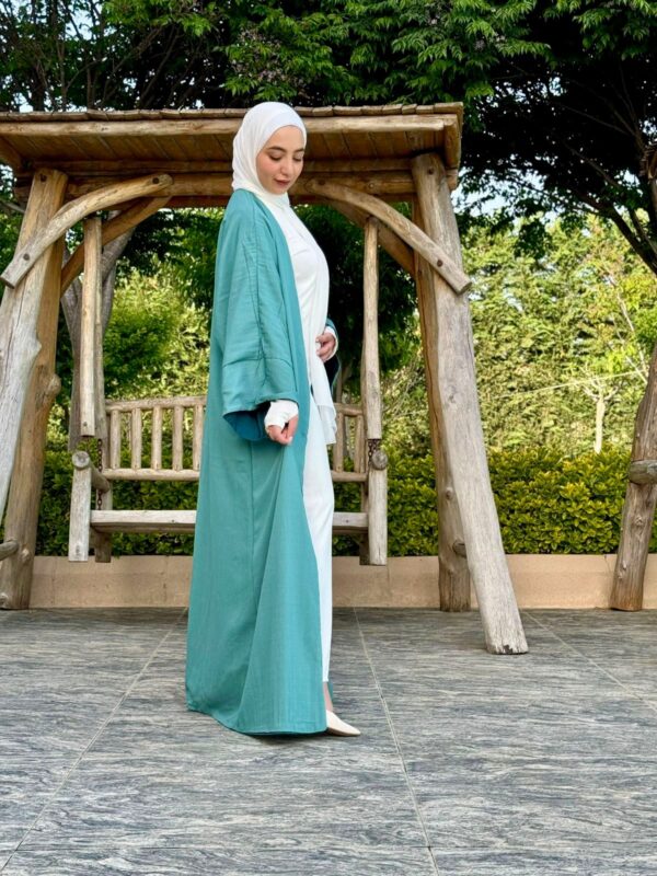 Two Face Colored Open Abaya