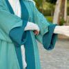 Two Face Colored Open Abaya