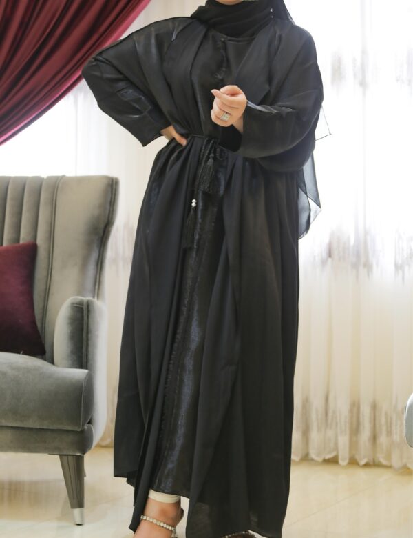 4 Piece Abaya With Shiney Look