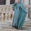 4 Piece Abaya With Shiney Look