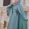 4 Piece Abaya With Shiney Look